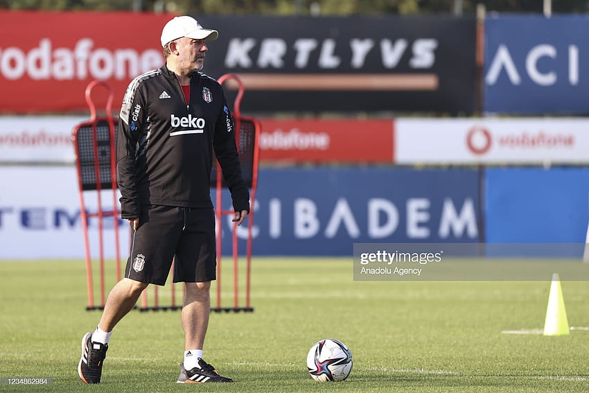 Head coach of Besiktas Sergen Yalcin leads a training session ahead... News HD wallpaper