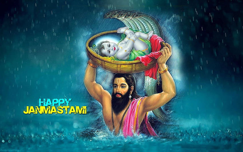 Happy krishna janmashtami 2019 sms janmashtami HD wallpaper