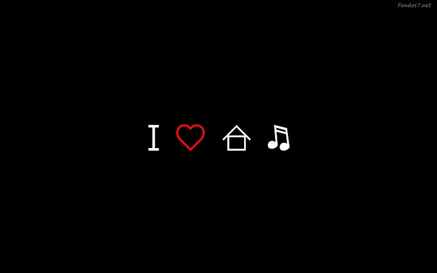 I Love House Music, i love music HD wallpaper