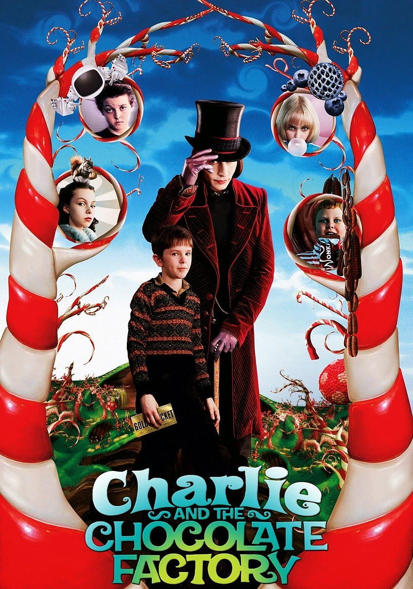Tim Burton Charlie Y La Fábrica De Chocolate 3, Willy Wonka fondo de pantalla del teléfono