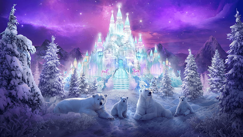 Pays des merveilles et arrière-plans hivernaux magiques Fond d'écran HD