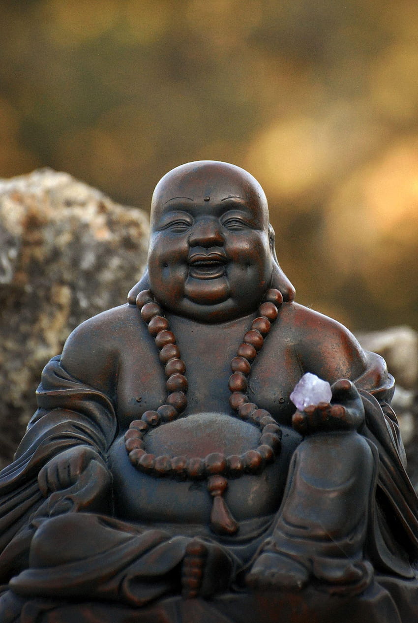 arte del telefono del Buddha che ride Sfondo del telefono HD