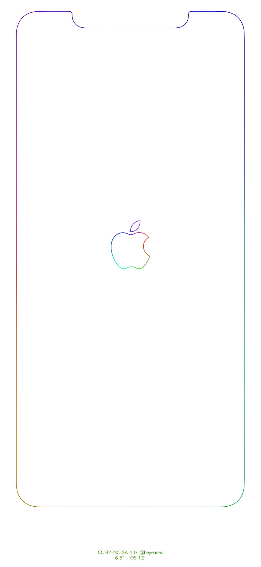 Borde del arco iris y logotipo de Apple Enlaces de iPhone Imgur, borde de iPhone 6 fondo de pantalla del teléfono