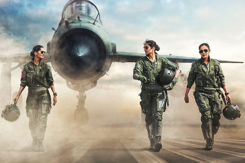 Mujeres pilotos, pilotos de aviones de combate, Fuerza Aérea India, mujeres en el ejército fondo de pantalla