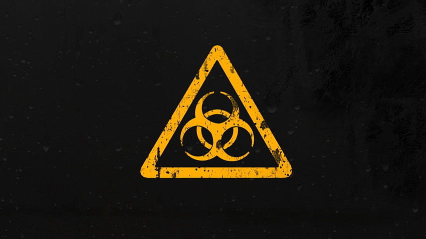 символ за биологична опасност, знак за опасност HD тапет