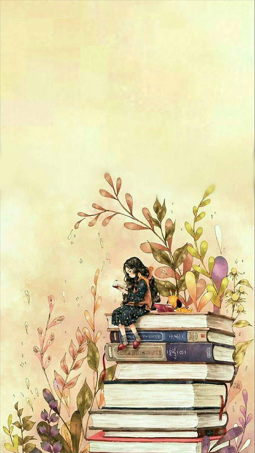 Girl Reading, spring reading HD phone wallpaper