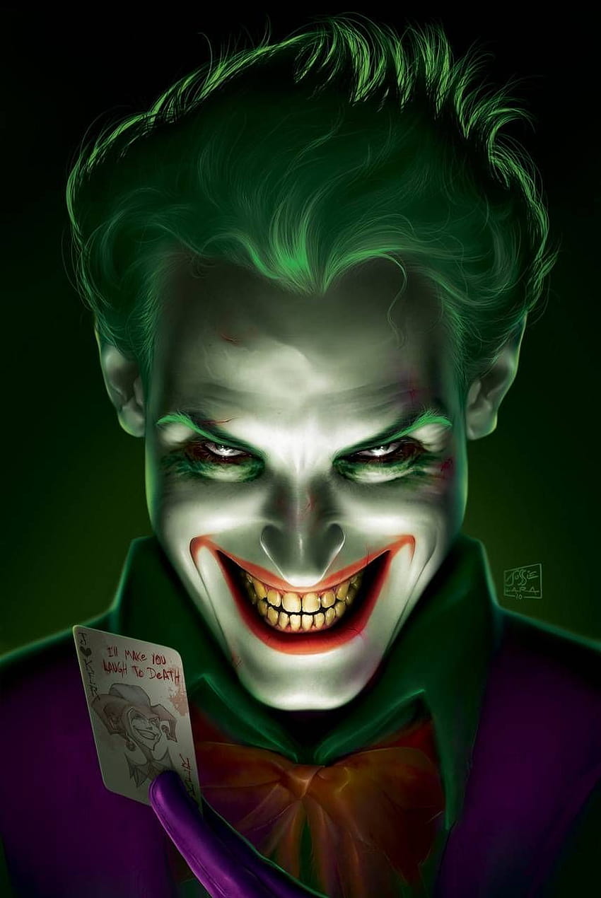 Joker Smile by Evil_Joker_, zły śmiech Tapeta na telefon HD
