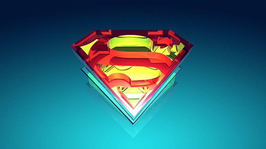 Abstraktes Superman-Logo HD-Hintergrundbild