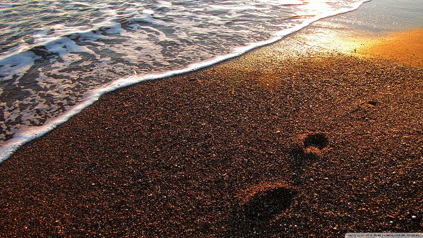 Foot Prints On The Sand Foot 1920x1080, footprints in the sand HD wallpaper