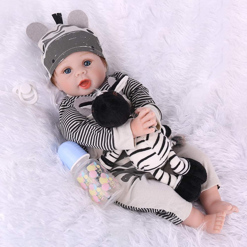 Buy CHAREX Reborn Baby Dolls 22 inch, Lifelike Weighted Reborn Boy Doll with Zebra Gift Set for Children Age 3 Online in Hungary. B07XNWD627 HD phone wallpaper