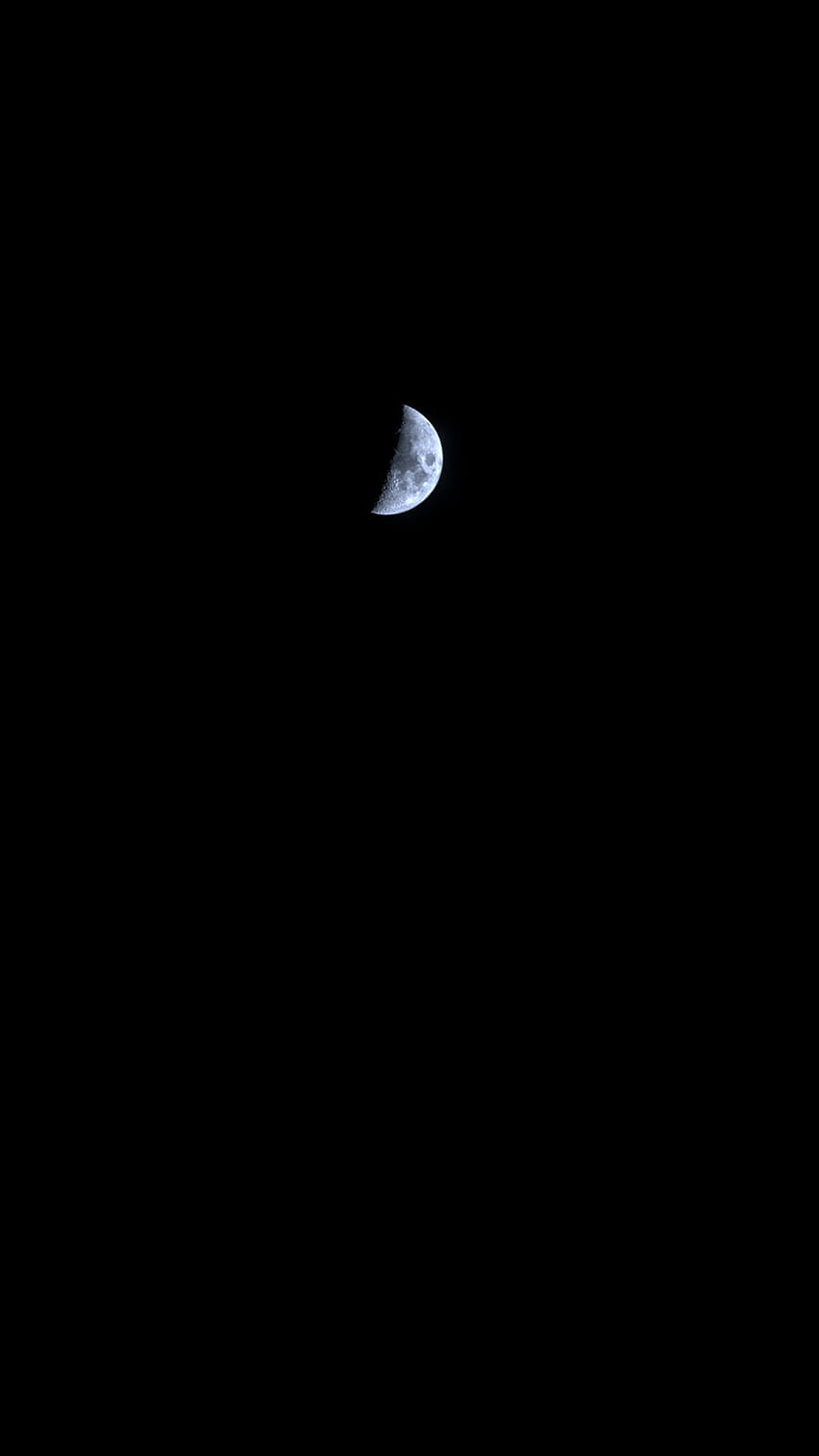 mezza luna bianca e nera – Notte, metà nera metà bianca Sfondo del telefono HD