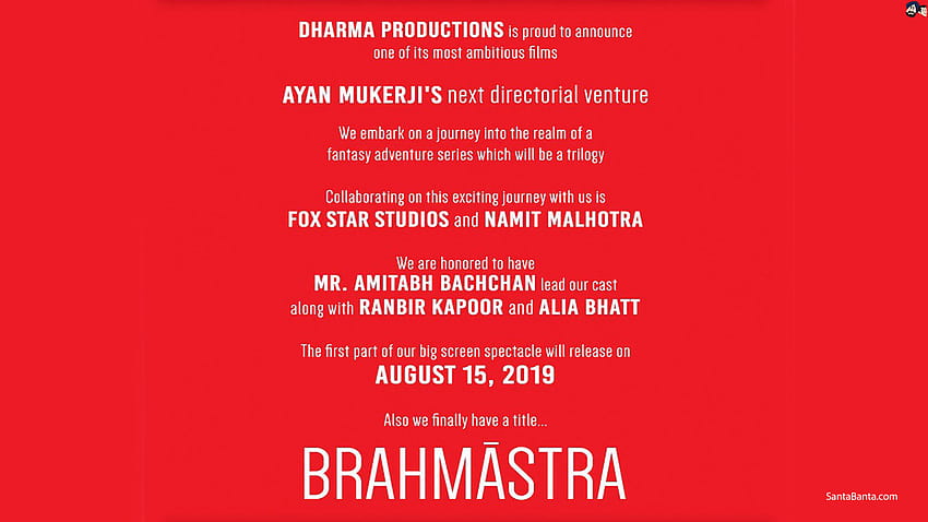 Brahmastra fondo de pantalla