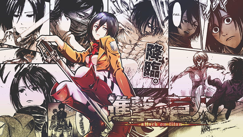 Shingeki No Kyojin Mikasa Ackerman Anime Girls Manga, aot manga HD wallpaper