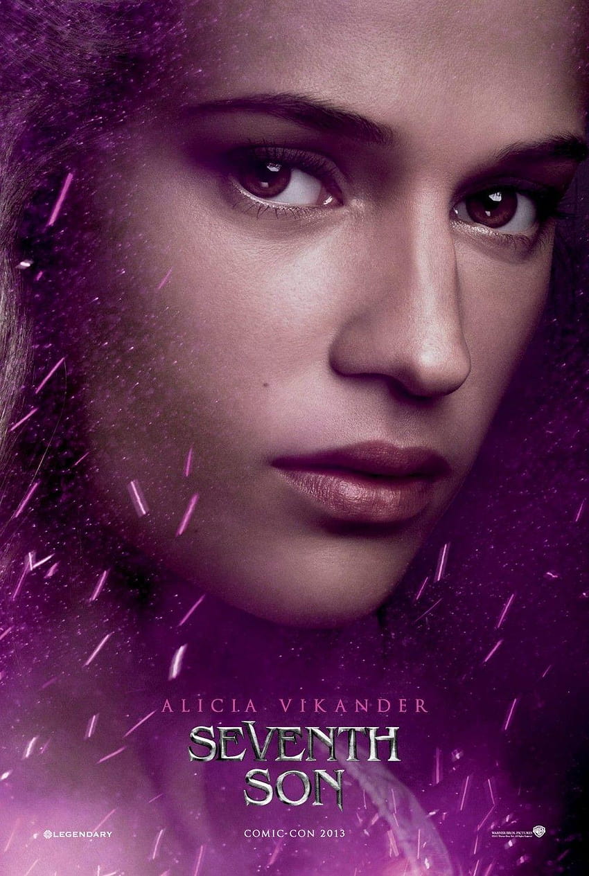 Плакат на филм SEVENTH SON с участието на Алисия Викандер HD тапет за телефон