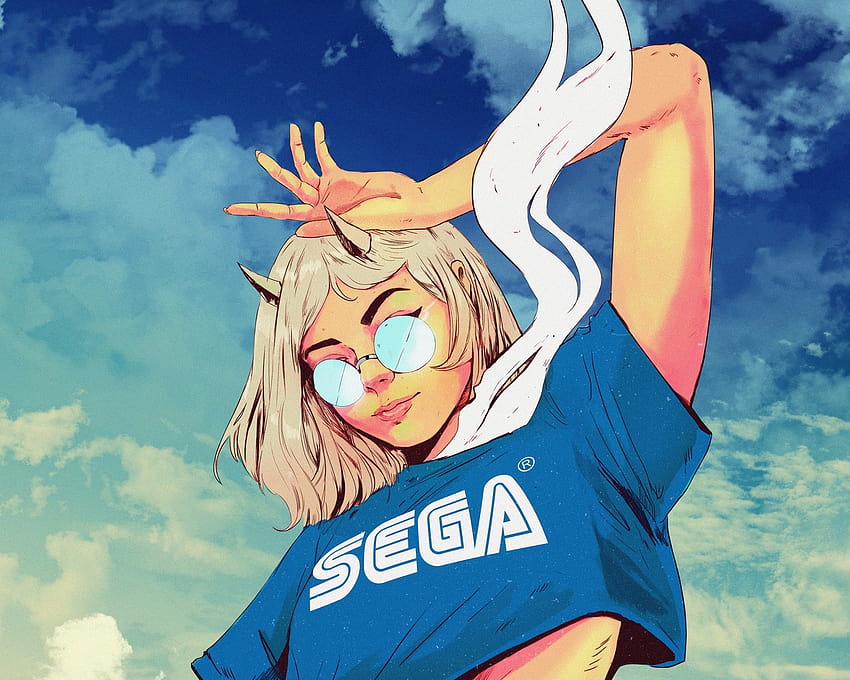 1280x1024 Girl Sega Tshirt 1280x1024 Resolution , Backgrounds, and HD wallpaper
