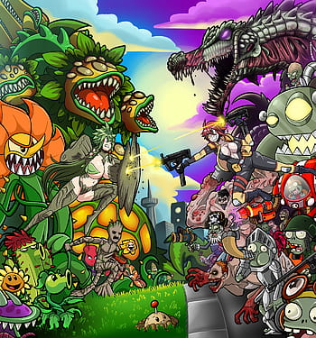 Plants vs Zombies anime pvz HD wallpaper  Pxfuel