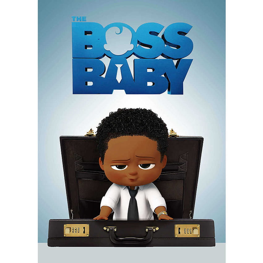 Blue Boss Baby arte, bambino capo nero Sfondo del telefono HD