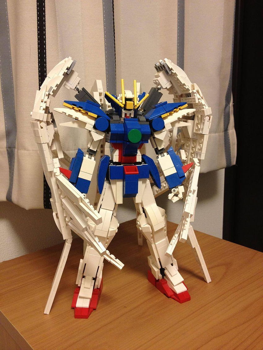 LEGO] Wing Gundam Zero & Strike dom! review No.14, gundam wing zero toy HD phone wallpaper
