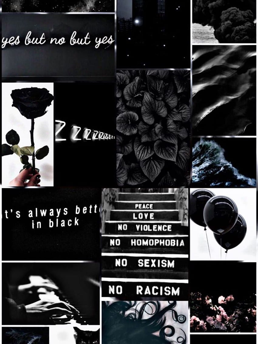 Black Aesthetic Collage [1012x1800] for your , Mobile & Tablet HD phone ...