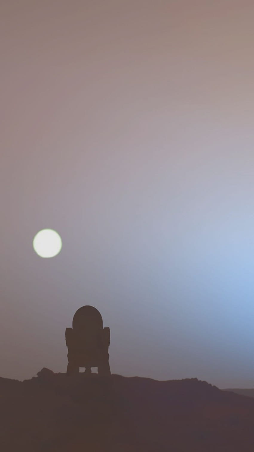 Star Wars Binary Sunset posted by Christopher Johnson, binary sunset minimalist HD phone wallpaper