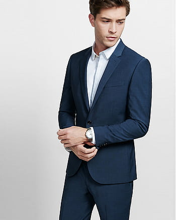 HOS Mens Latest Coat Pant Designs Casual Business Wedding Suit 3 Pieces  SuitMens Suits Blazers Trousers M Blue  Amazonin Fashion