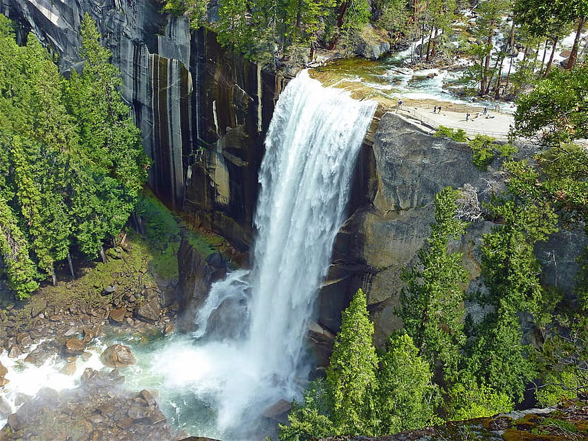 Pendakian hari terbaik di Yosemite, sore musim semi Wallpaper HD