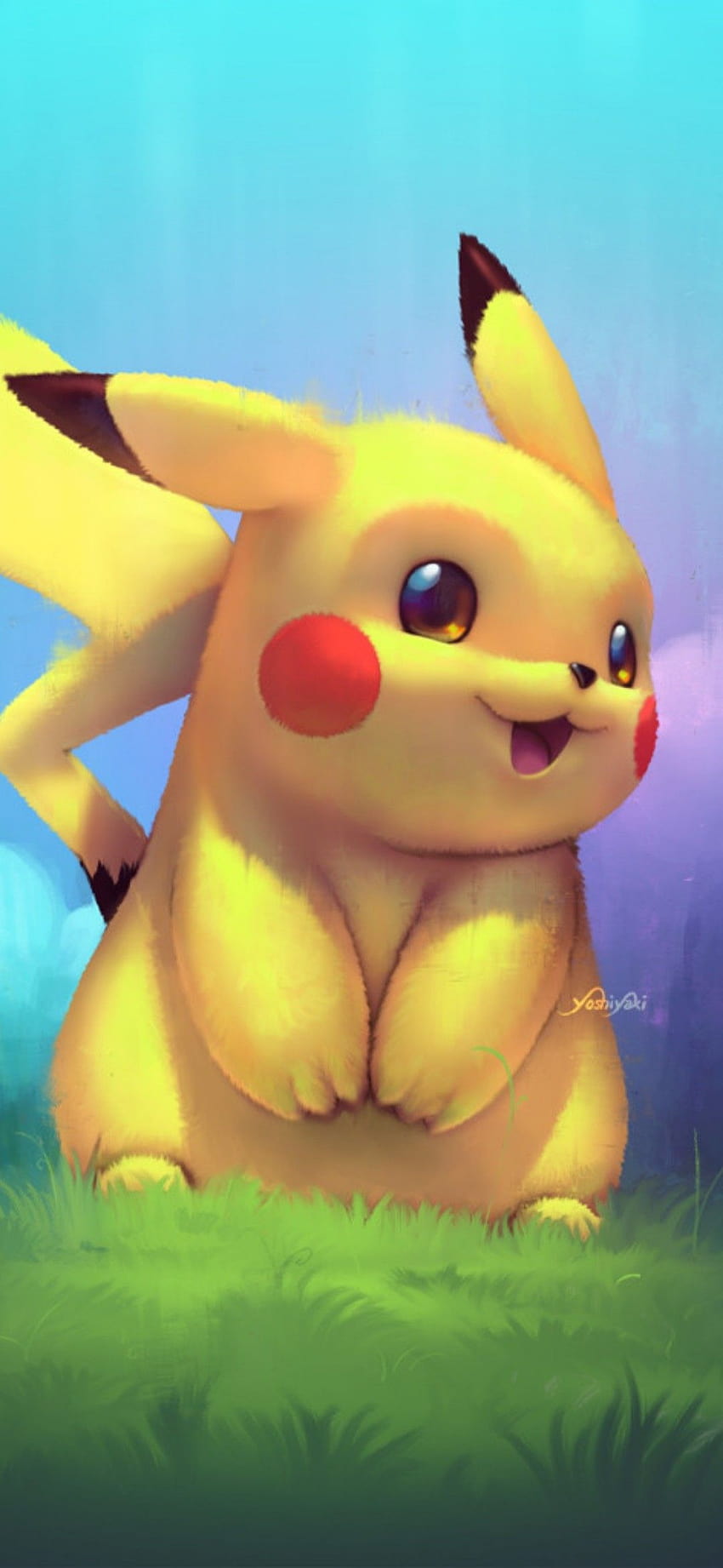 lindo pikachu kawaii fondo de pantalla del teléfono