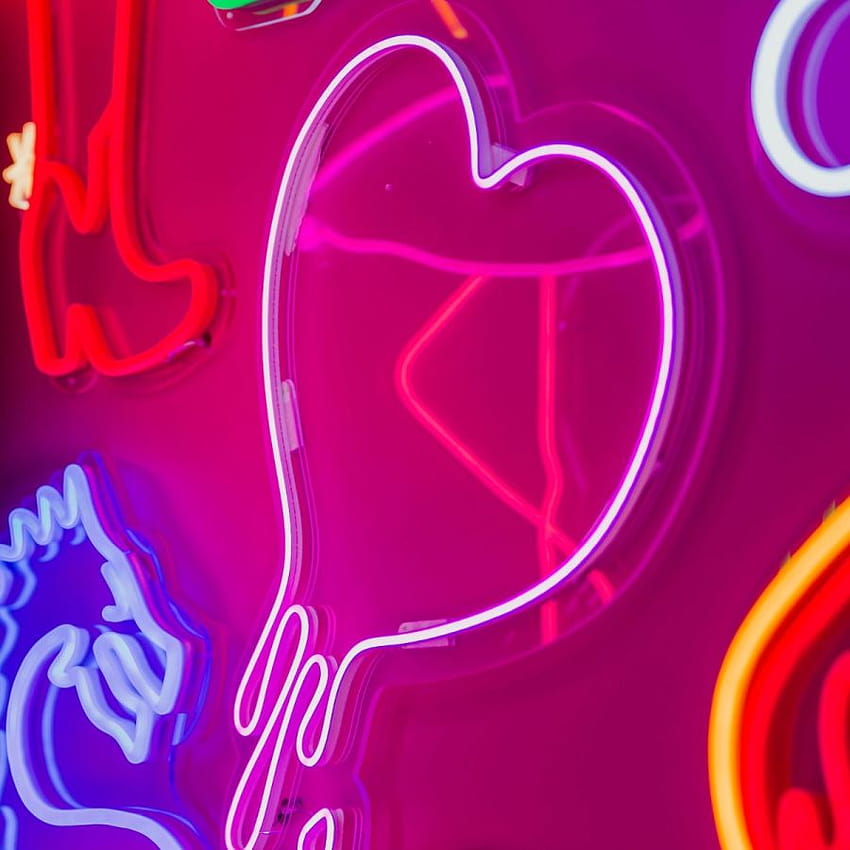 Dripping Heart Neon Sign by CUSTOM NEON® HD phone wallpaper | Pxfuel