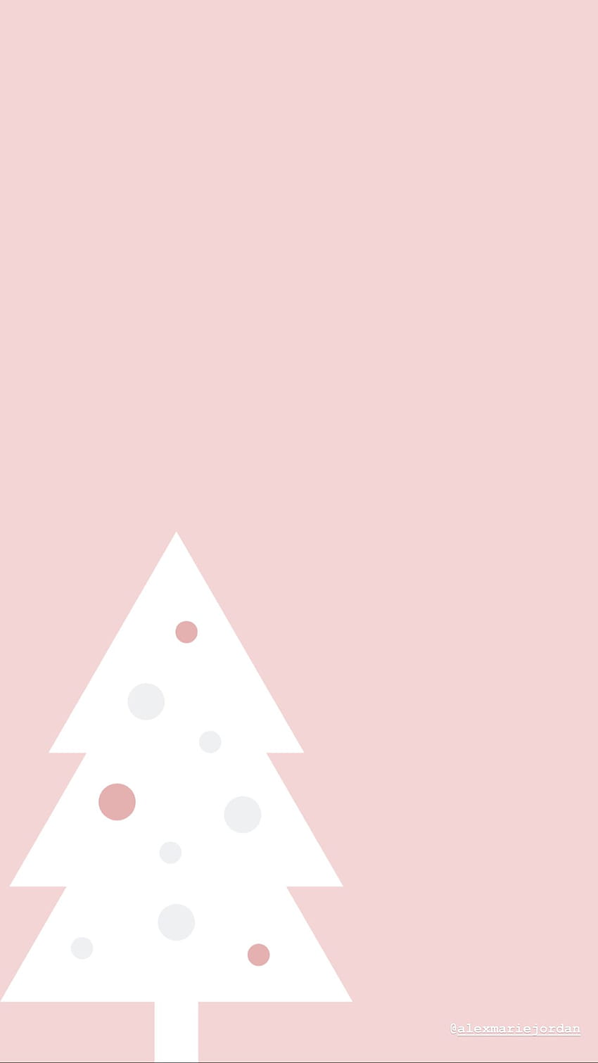 Aesthetic Pink Christmas posted by Ethan Walker, minimalist christmas ...