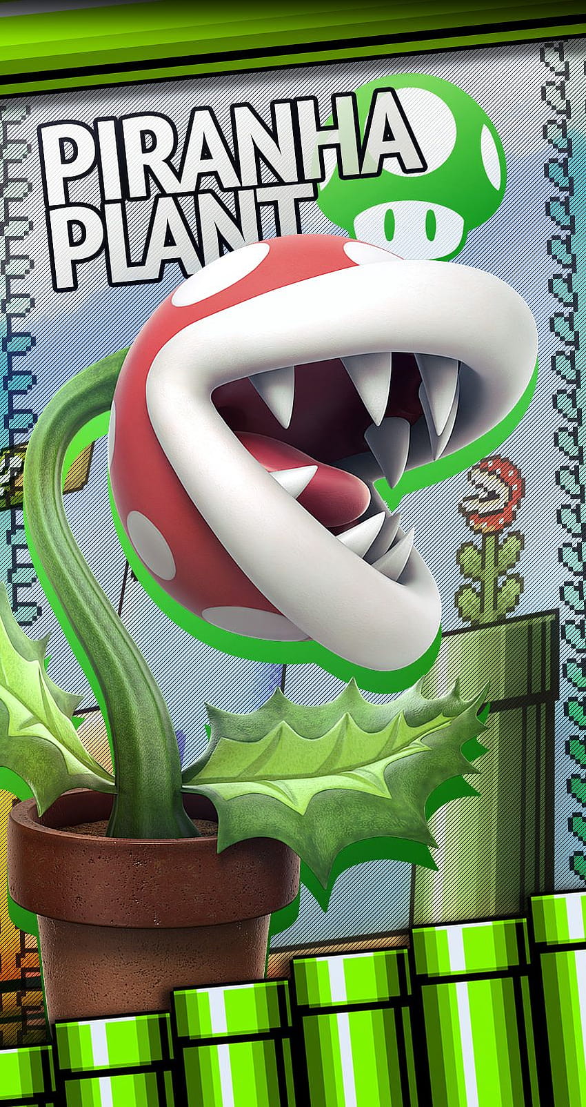 I made Ultimate mobile for EVERY fighter : smashbros, piranha plant HD phone wallpaper
