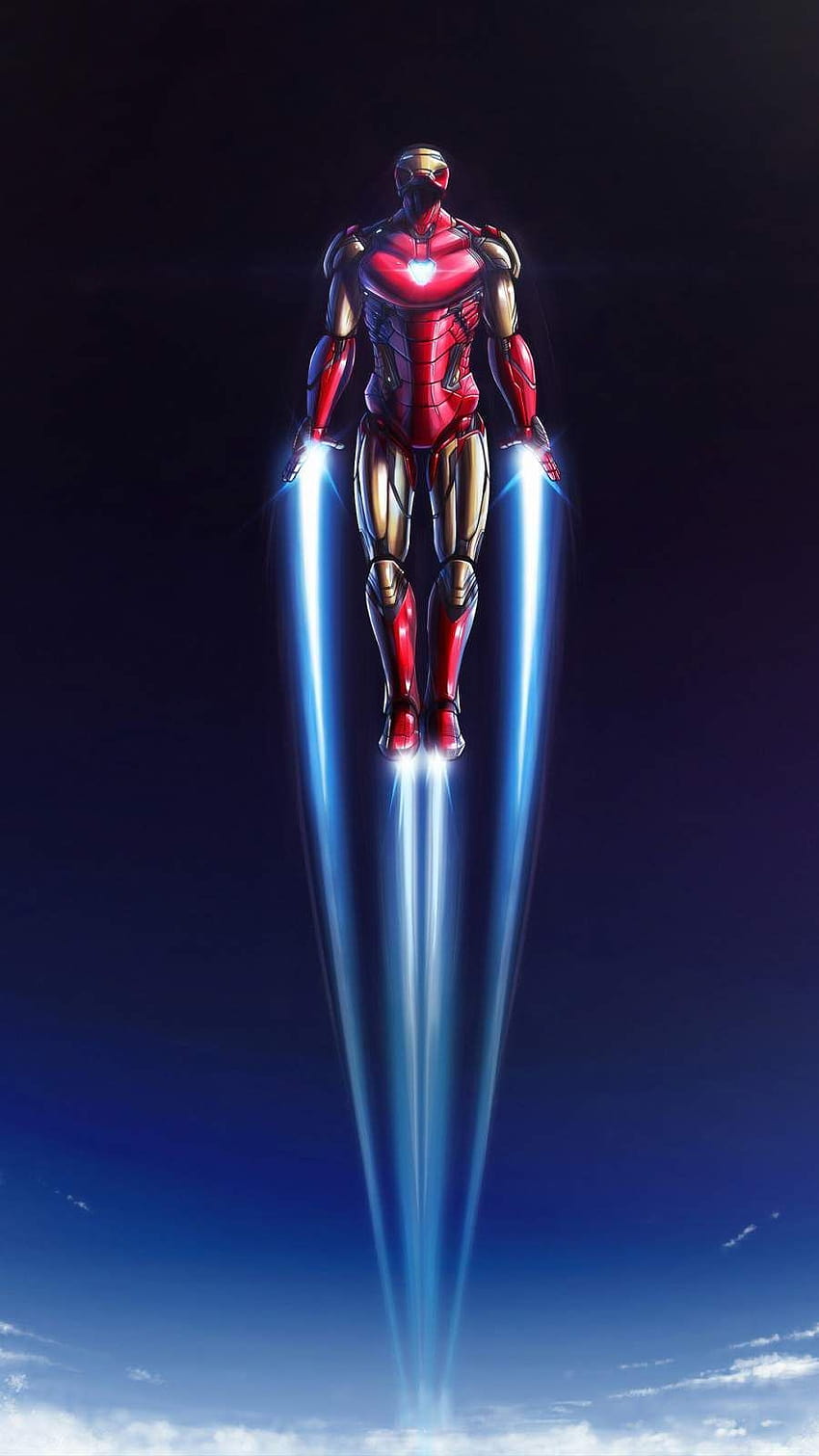 Iron Man Flying IPhone, flying superhero HD phone wallpaper