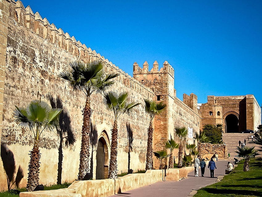 Palacio Real, Puerta Dorada ~ Rabat fondo de pantalla