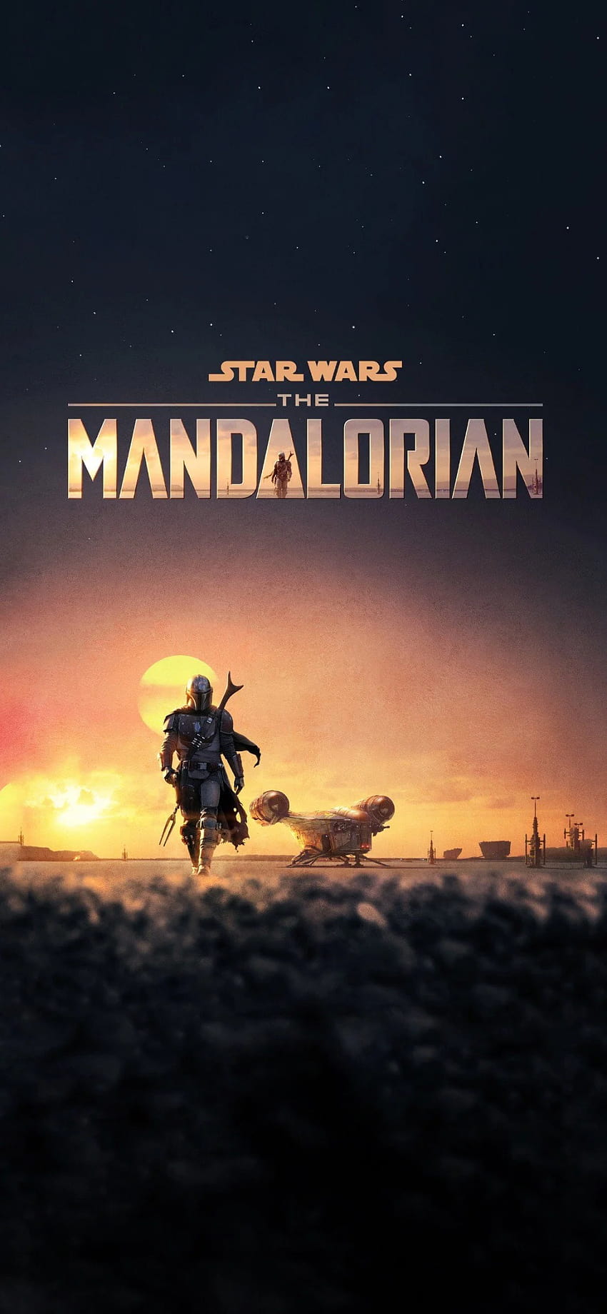 plakat Mandalorianina Tapeta na telefon HD