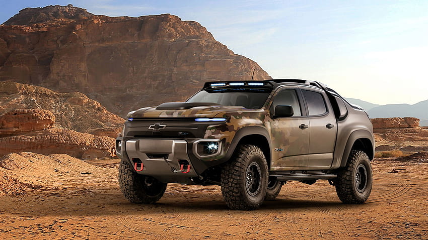 2016 Chevrolet Colorado ZH2 Fuel Cell Army truck, off road truck HD wallpaper