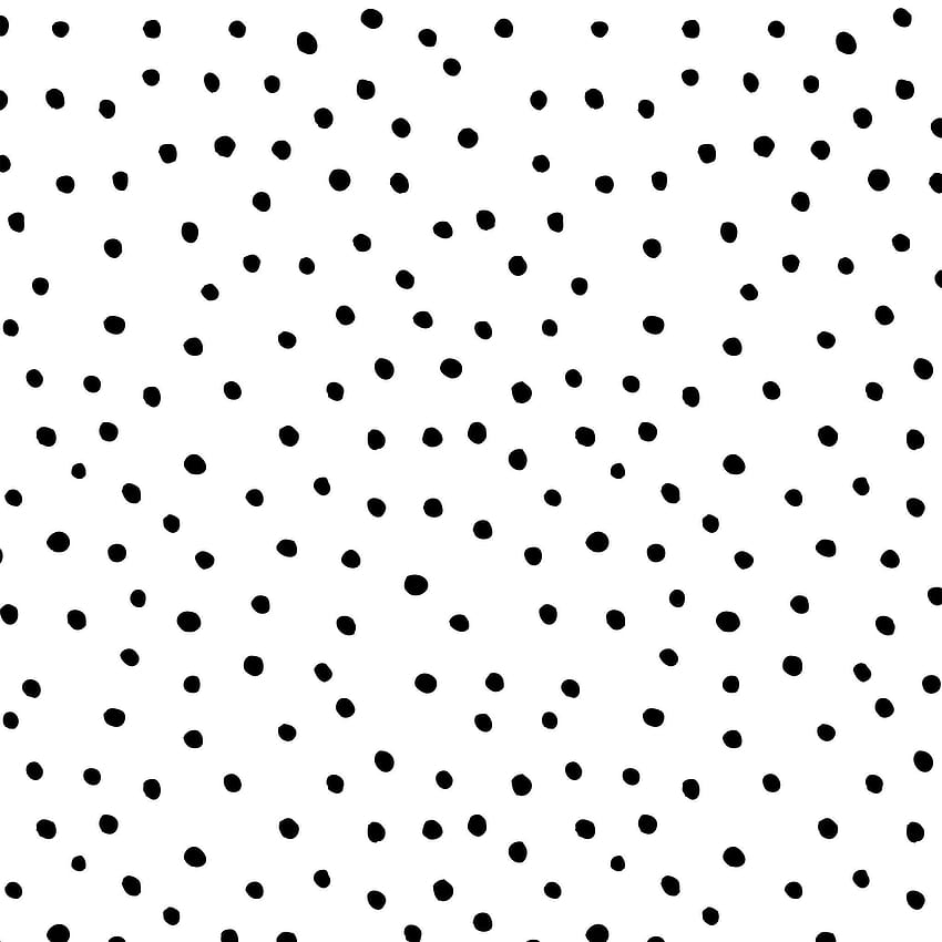 Black Polka Dot, black and white dots HD phone wallpaper
