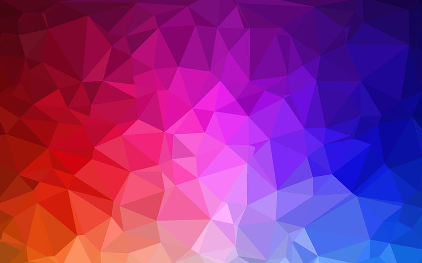 Colorful Geometric, triangle colorful pattern HD wallpaper