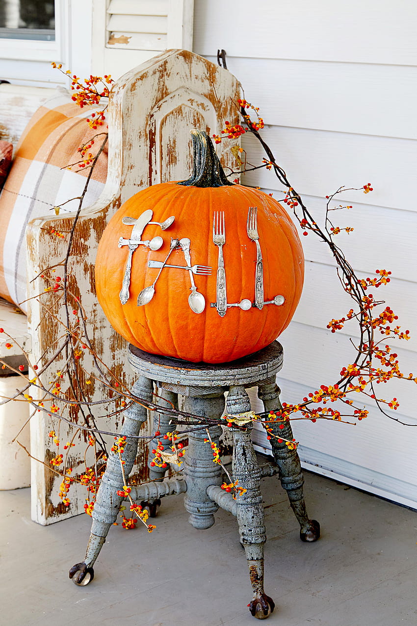 27 kreative Kürbis-Bastelarbeiten für Halloween, Halloween-Kürbis-Ornament HD-Handy-Hintergrundbild