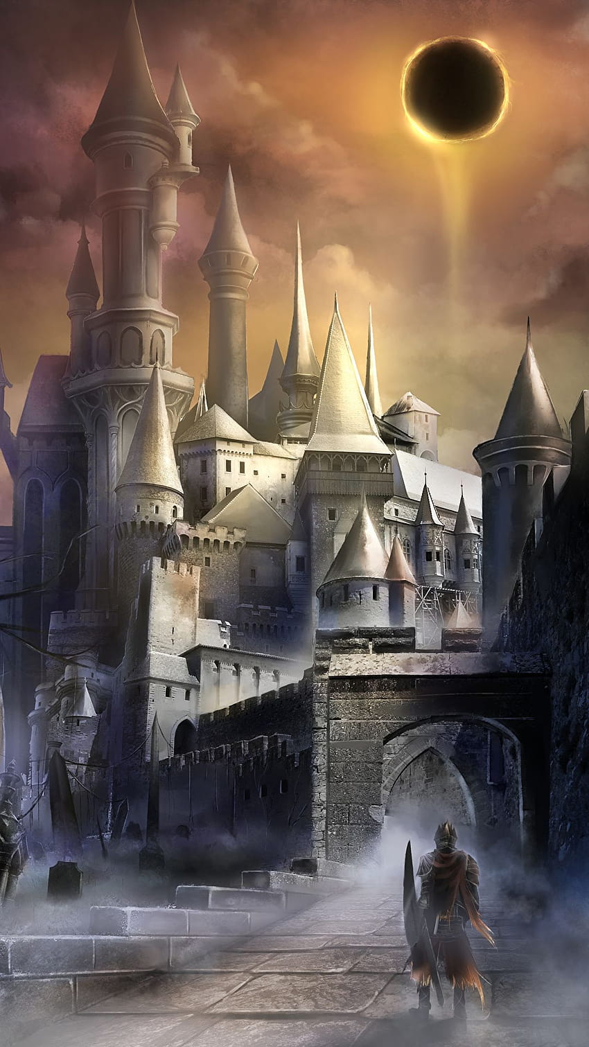 Dark Souls warrior 3 castle Fantasy vdeo game 1080x1920, dark castelo HD phone wallpaper