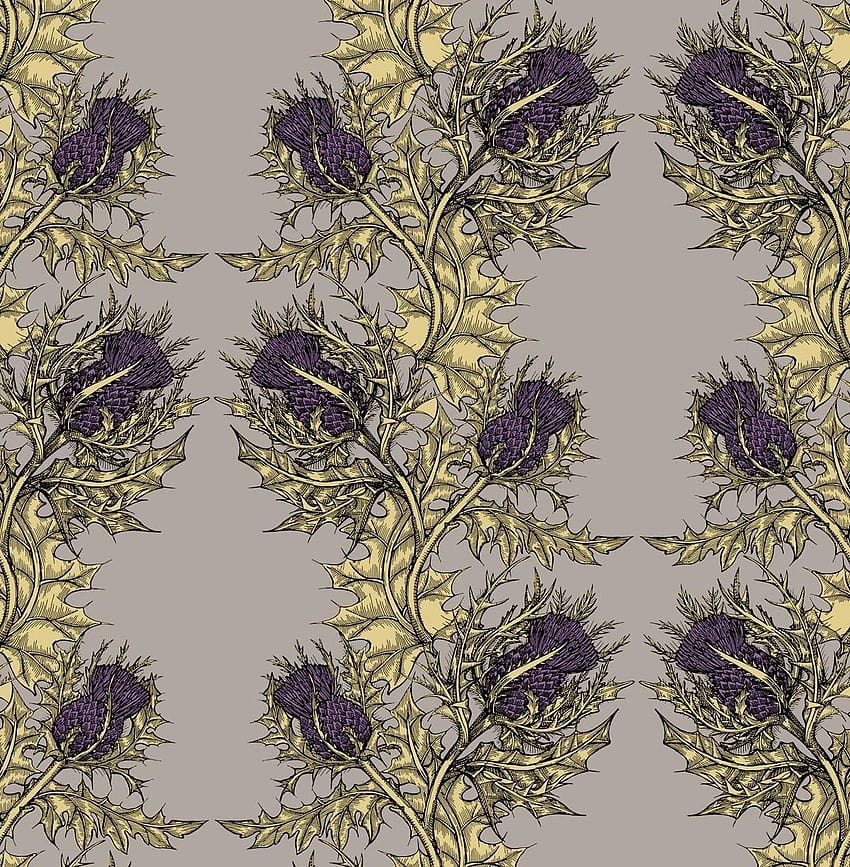 Grand Thistle Hand Printed Paper ...walnut · In stock HD phone wallpaper