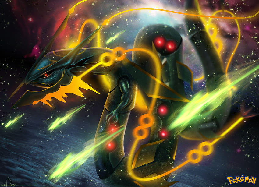 Shiny Mega Rayquaza by HappyHyperHaro