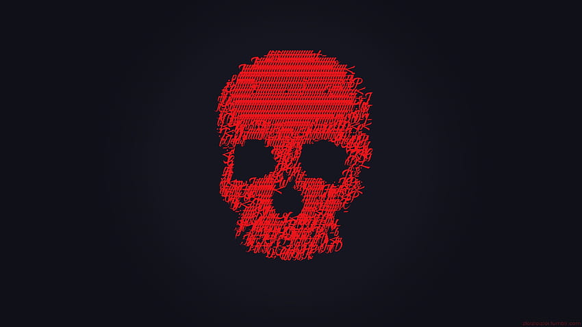 3840x2160 skull, glitch art, minimal, dark red, u 16:9, , 3840x2160 , background, 6682, minimalist dark HD wallpaper