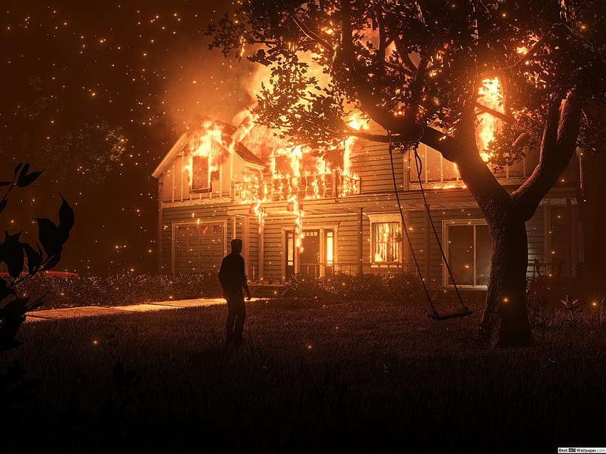 Evil Within 2 House On Fire HD wallpaper