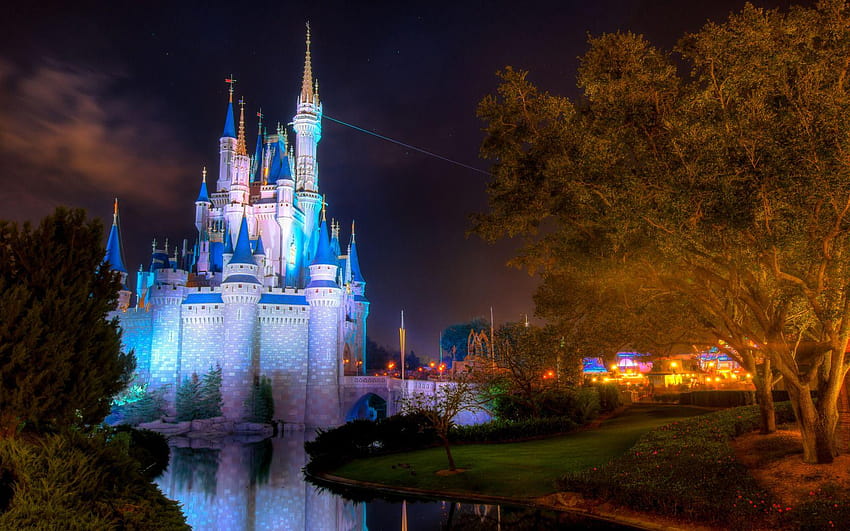 Cinderella's Castle at Night, Magic Kingdom, Walt Disney World, disney magic kingdoms HD wallpaper