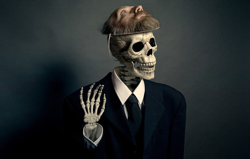 background, people, skeleton , section мужчины, human skeleton HD wallpaper