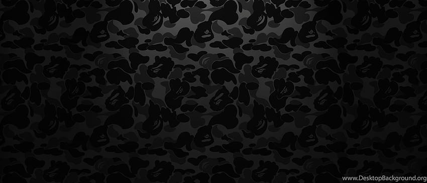 Latar Belakang Camo Bape Jestingstock, kamuflase hitam Wallpaper HD