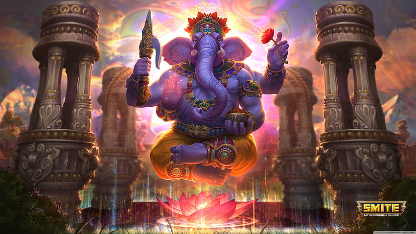 Ganesha God of Success Smite Video Game Ultra Sfondi per U TV: Tablet: Smartphone, laptop ganesh Sfondo HD