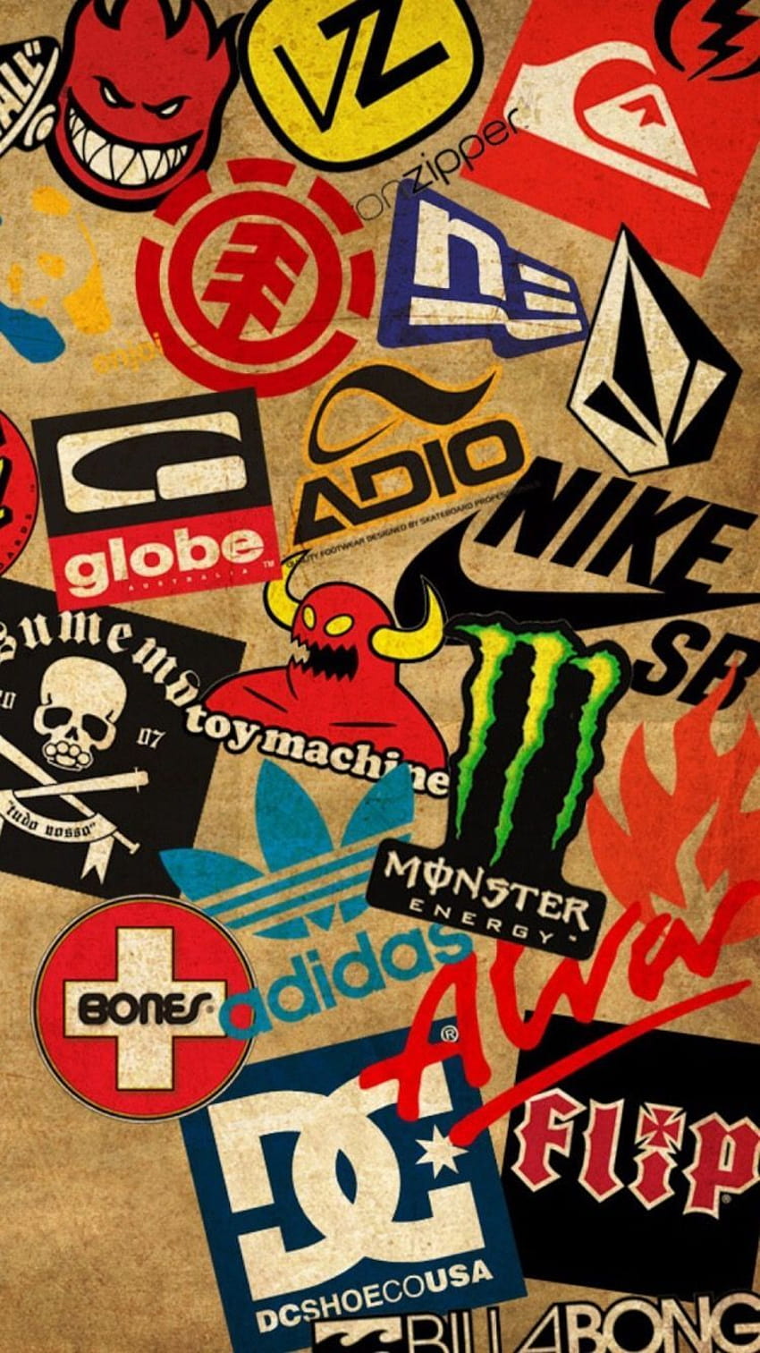 Graffiti Skateboard Logos on Dog, graffiti logo HD phone wallpaper