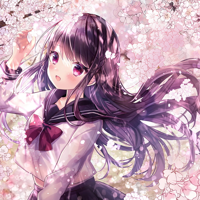 Anime girl , Girly, Pink, Fantasy, Anime, pink anime HD phone wallpaper