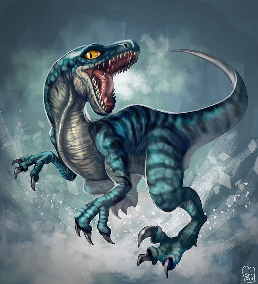 Jurassic World: BLAU, blau der Velociraptor HD-Handy-Hintergrundbild