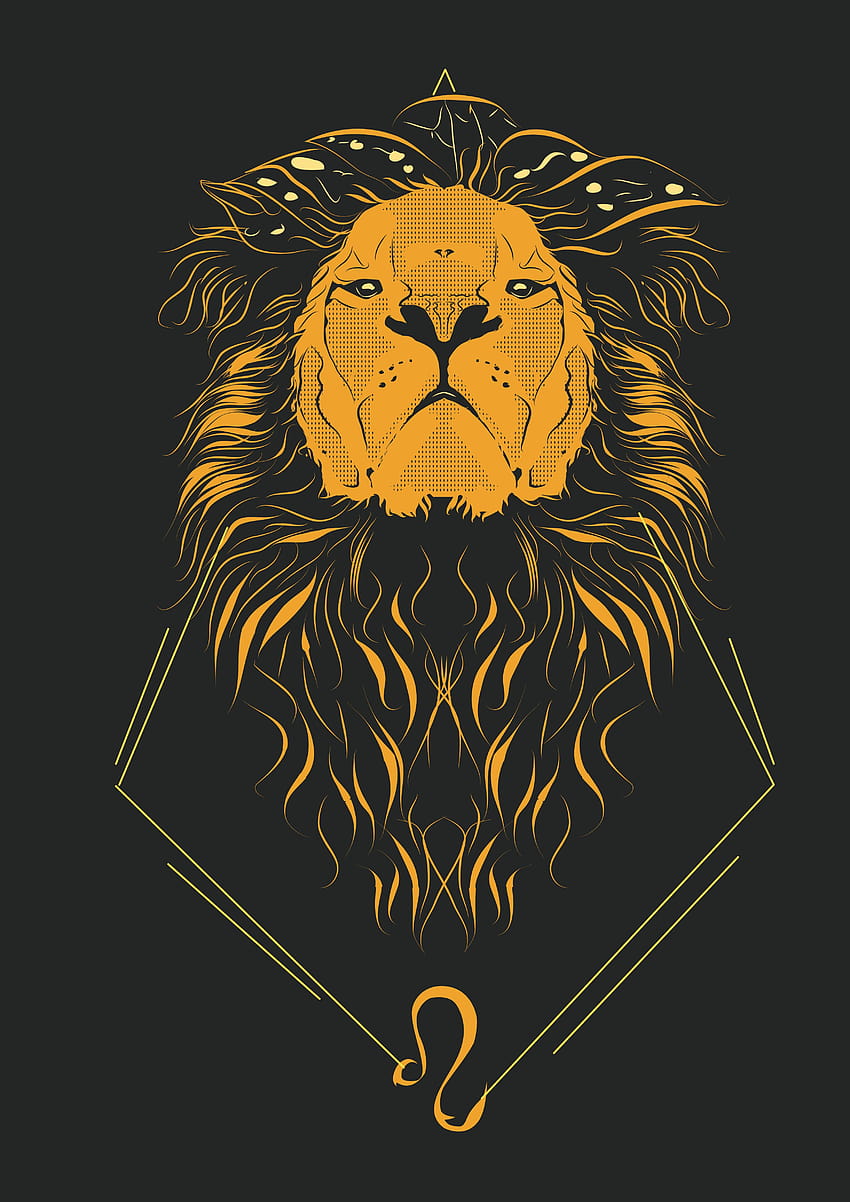 Leo Zodiac Symbol Aesthetic Leo Tumblr, leo aesthetic HD phone wallpaper